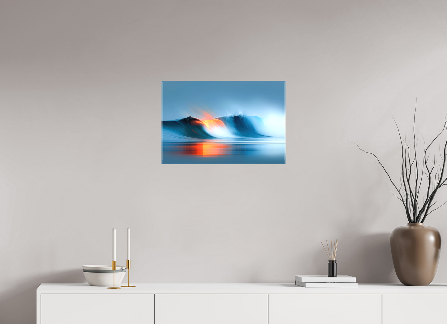 60 x 40 cm, Leinwand glänzend Schwelle im Licht