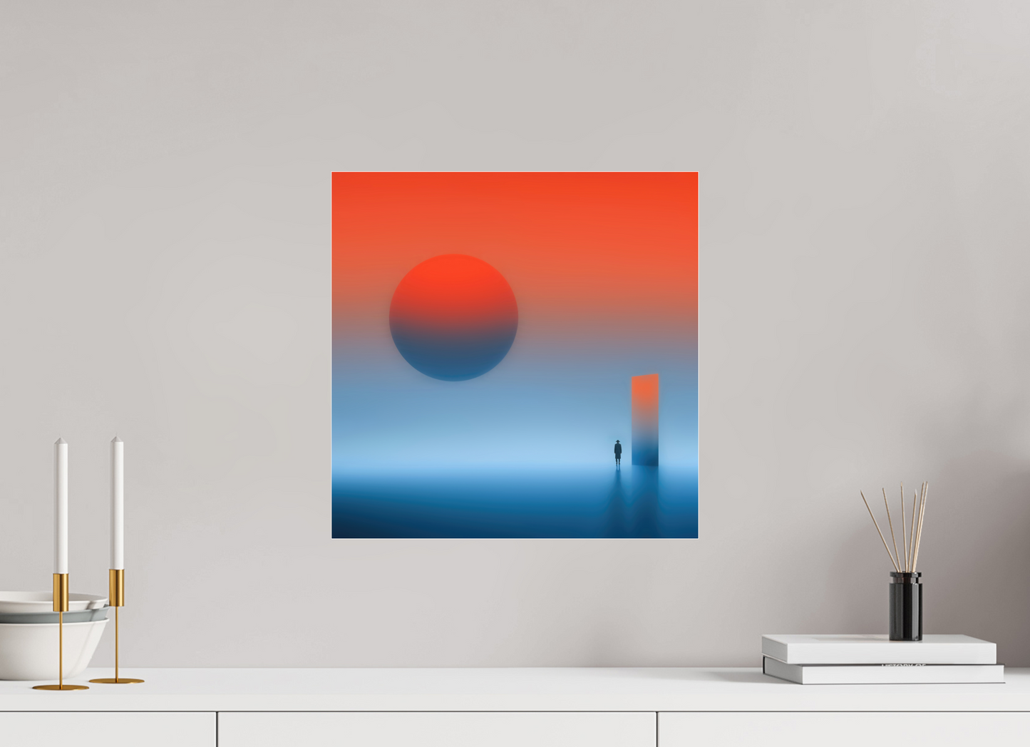 40 x 40 cm, Acrylglas glänzend standard Passage ins Abendrot