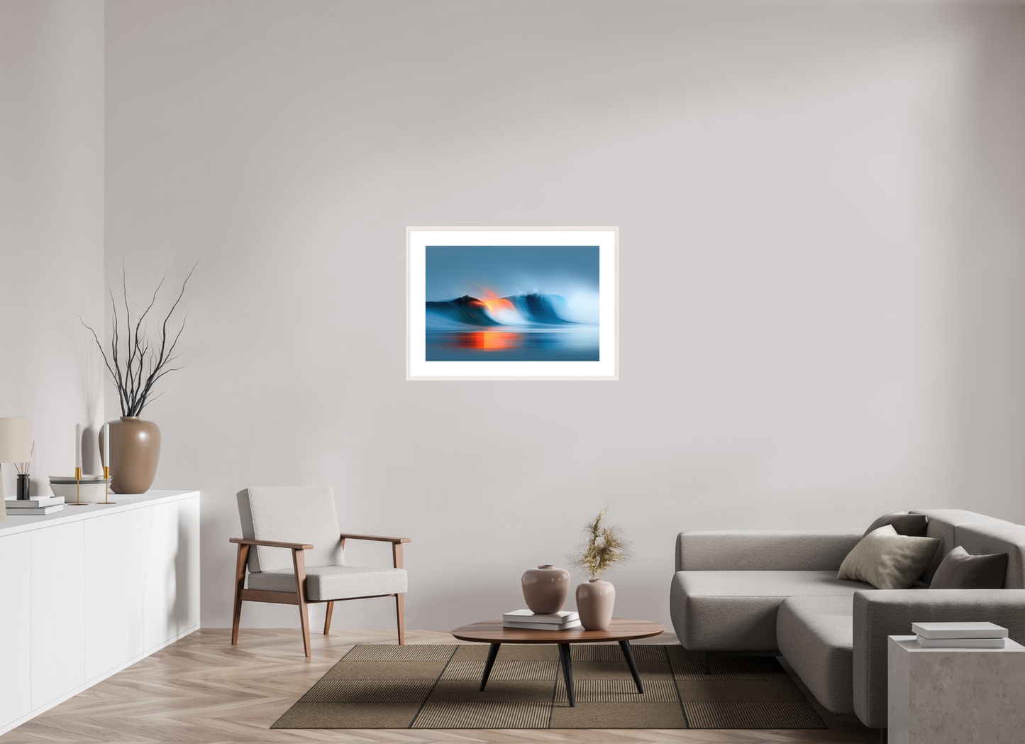 90 x 60 cm, Fine Art Print gerahmt Schwelle im Licht