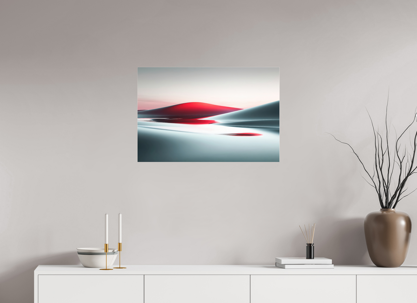 75 x 50 cm, Fine Art Pigmentdruck hinter Acrylglas Die Stille der Dünen-06—Wandkunst, Fine Art Print, Leinwand, Acryldruck, Alu-Dibond