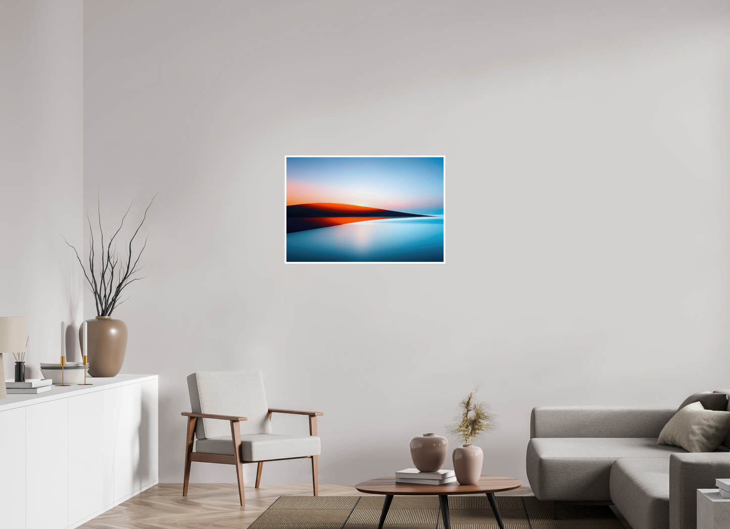 90 x 60 cm, Fine Art Print Hahnemühle Baryta Lichtlinie am Horizont-01