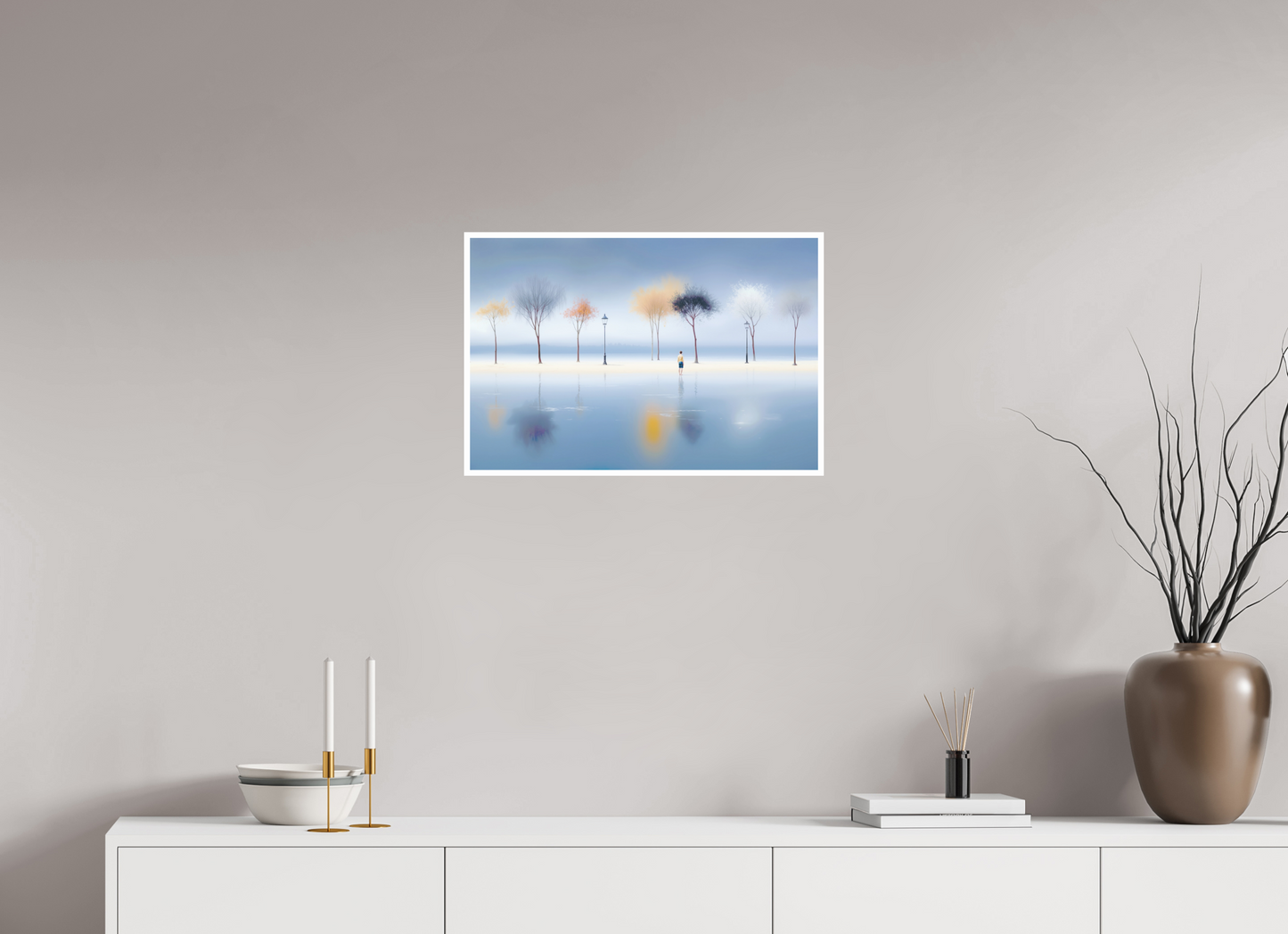 60 x 40 cm, Fine Art Print Hahnemühle Baryta Stilles Ufer, ferne Gedanken