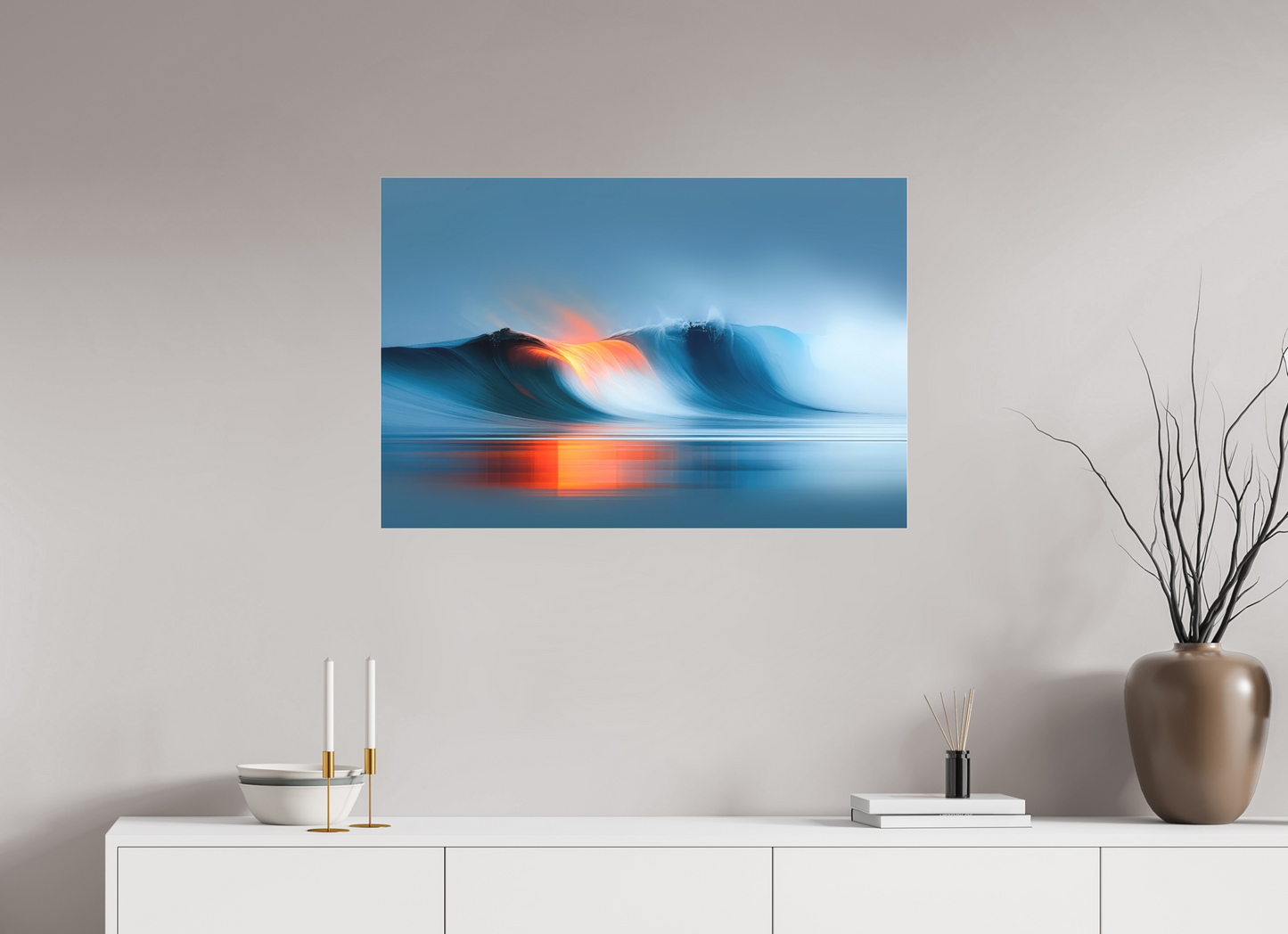 90 x 60 cm, Fine Art Pigmentdruck hinter Acrylglas Schwelle im Licht