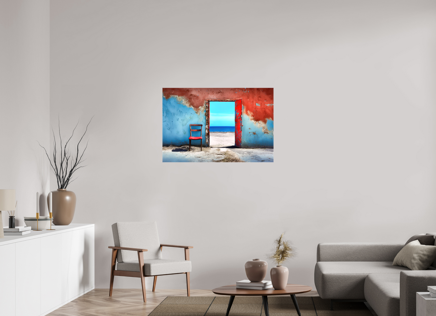 105 x 70 cm, Leinwand glänzend Meeresblick-03