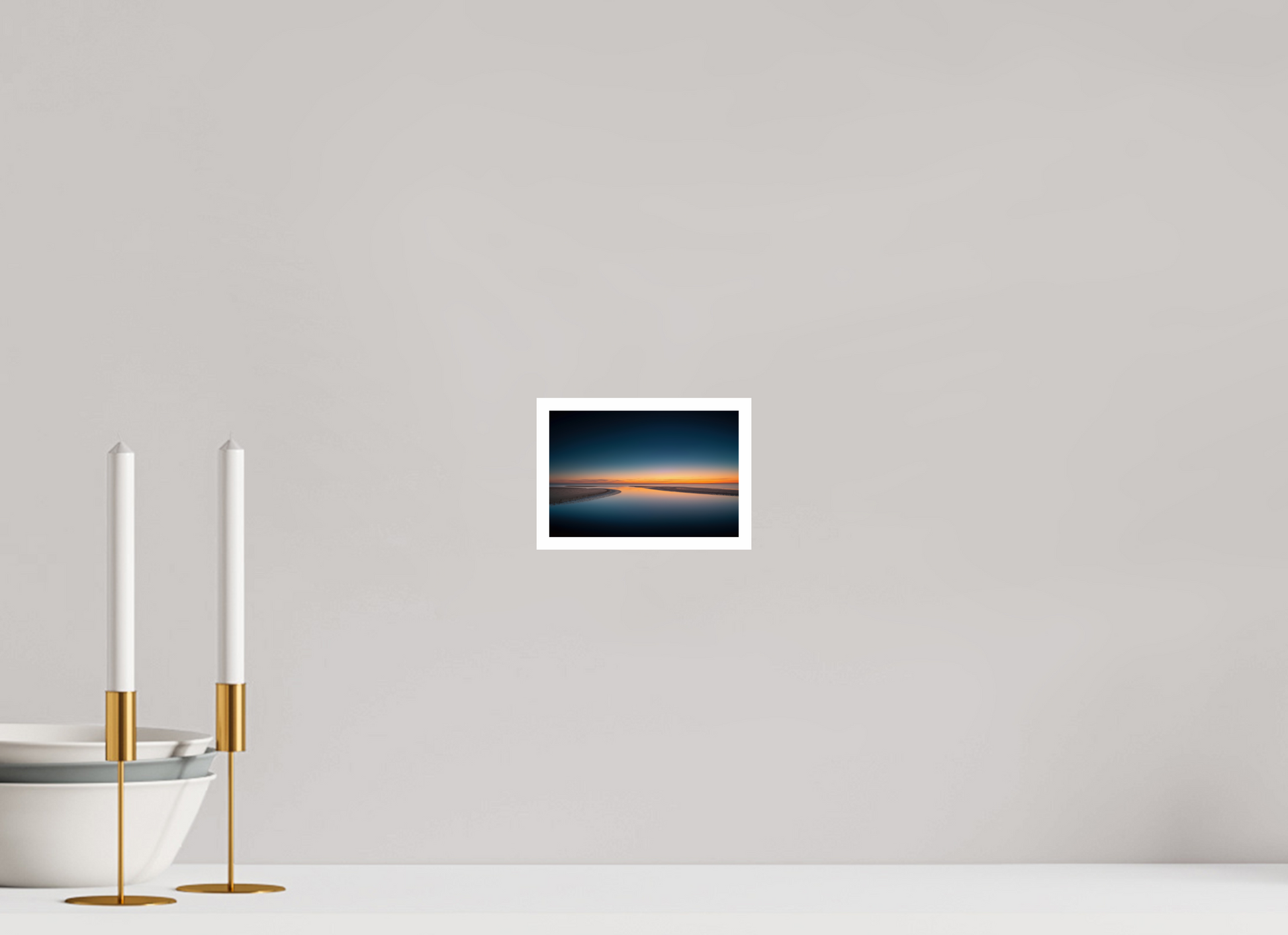 15 x 10 cm, Fine Art Print Hahnemühle Baryta Stille über dem Watt-02