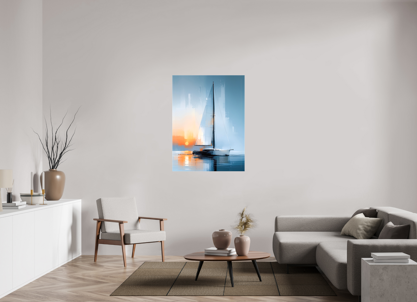 90 x 120 cm, Leinwand glänzend Stille Passage