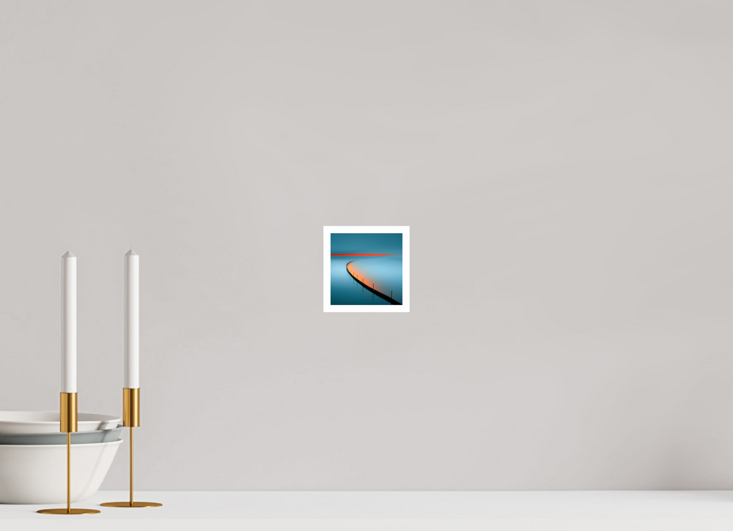 10 x 10 cm, Fine Art Print Hahnemühle Baryta Gezeitenfeuer