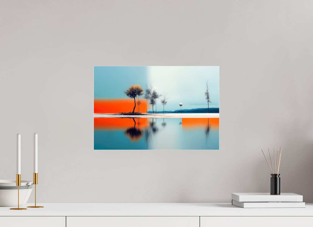 45 x 30 cm, Acrylglas glänzend standard Horizont der Gegensätze—Wandkunst, Fine Art Print, Leinwand, Acryldruck, Alu-Dibond