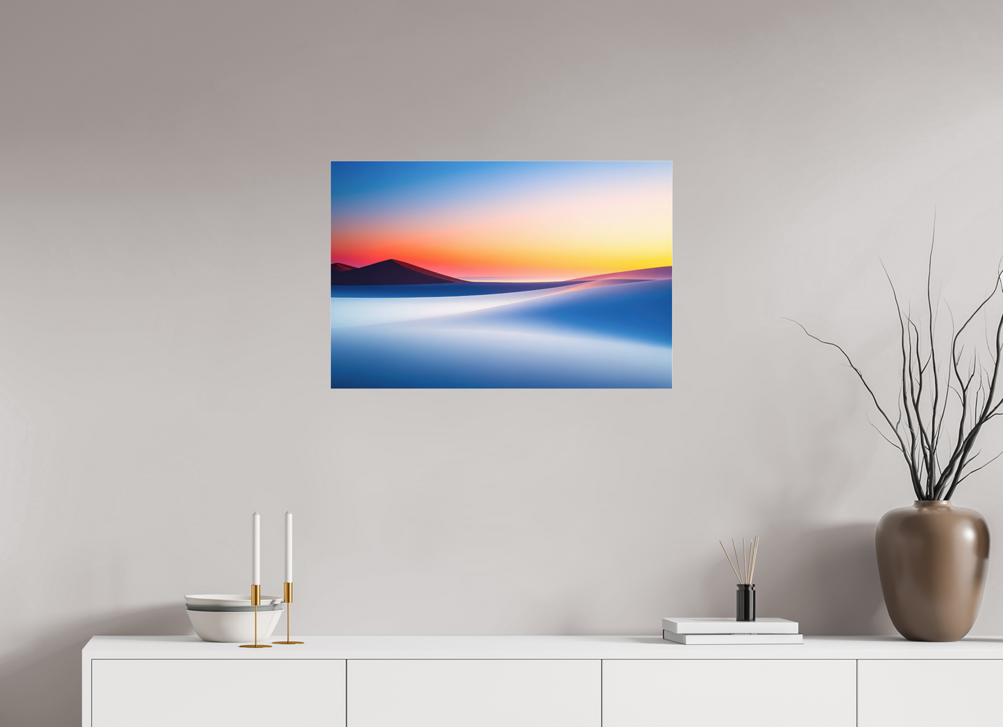 75 x 50 cm, Acrylglas glänzend standard Die Stille der Dünen-02