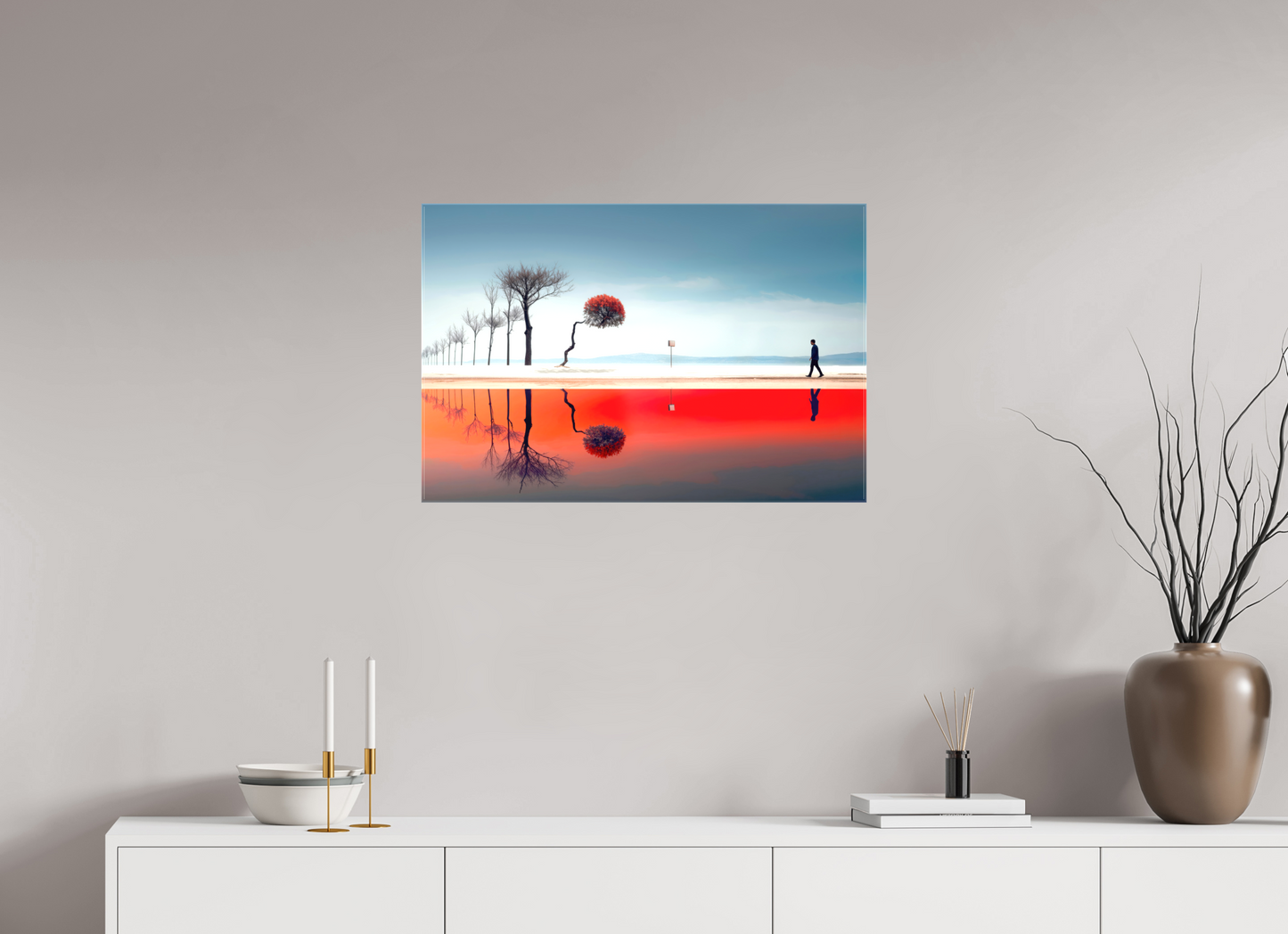 75 x 50 cm, Leinwand glänzend Der Weg durch den Traumraum