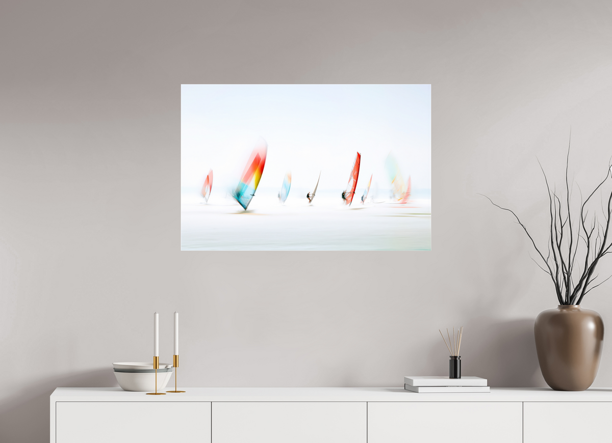 90 x 60 cm, Acrylglas glänzend standard Windspuren-Im offenen Licht