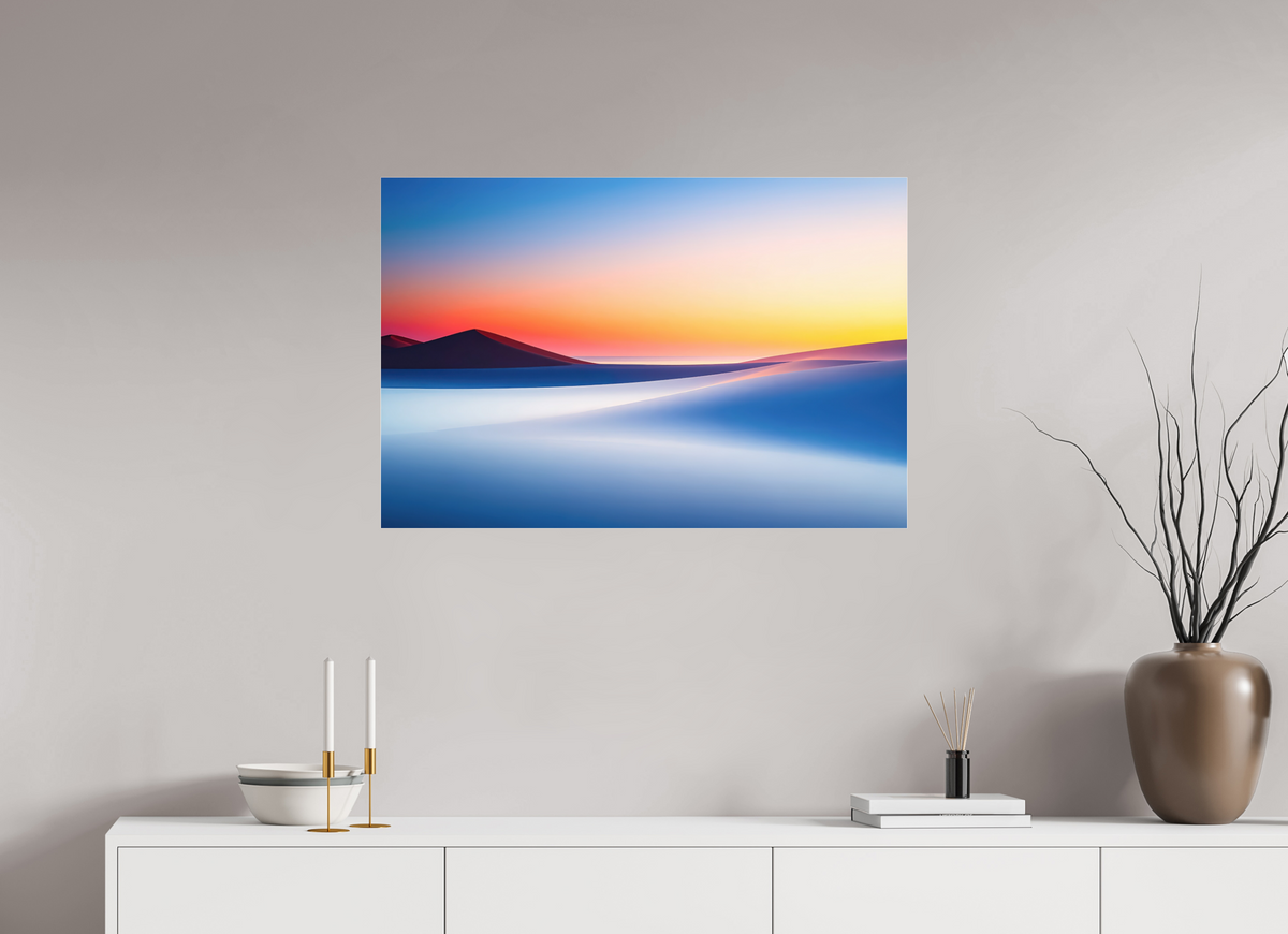 90 x 60 cm, Acrylglas glänzend standard Die Stille der Dünen-02—Wandkunst, Fine Art Print, Leinwand, Acryldruck, Alu-Dibond