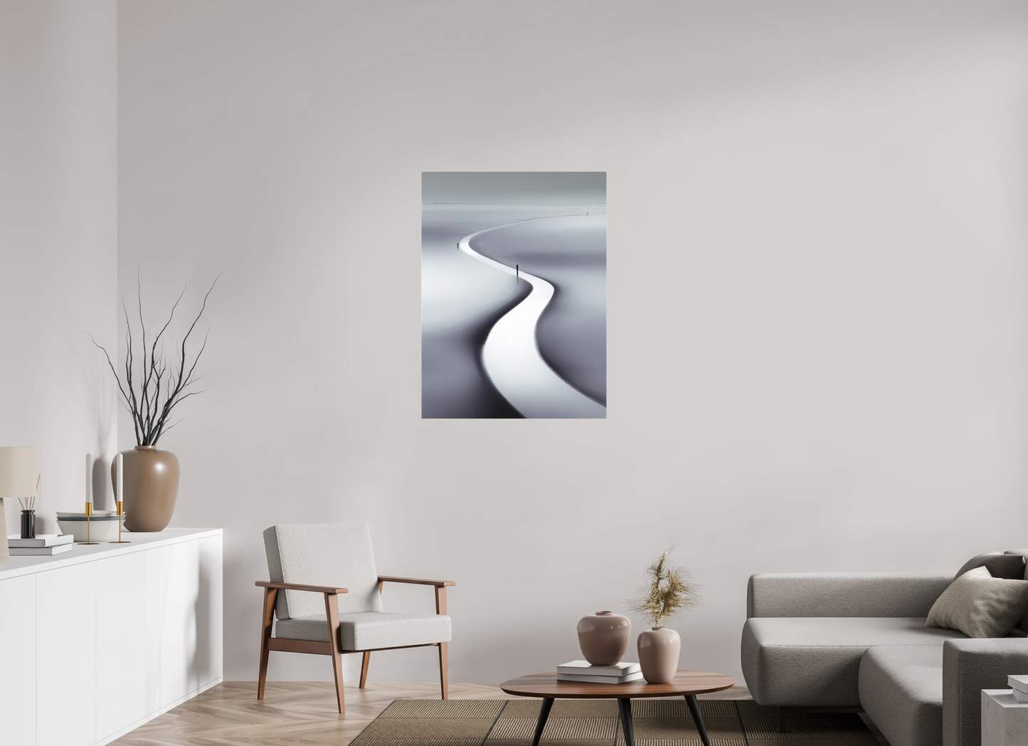 75 x 100 cm, Fine Art Pigmentdruck hinter Acrylglas Wattenmeer-103