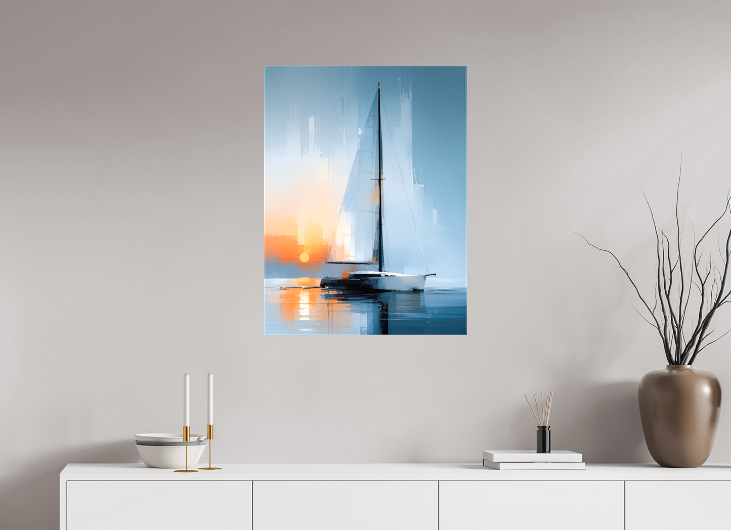 60 x 80 cm, Leinwand glänzend Stille Passage