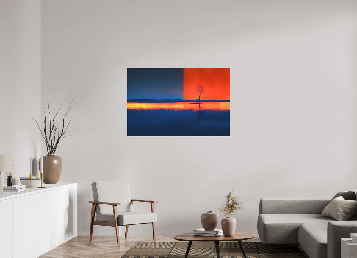 120 x 80 cm, Fine Art Pigmentdruck hinter Acrylglas Grenze des Lichts—Wandkunst, Fine Art Print, Leinwand, Acryldruck, Alu-Dibond