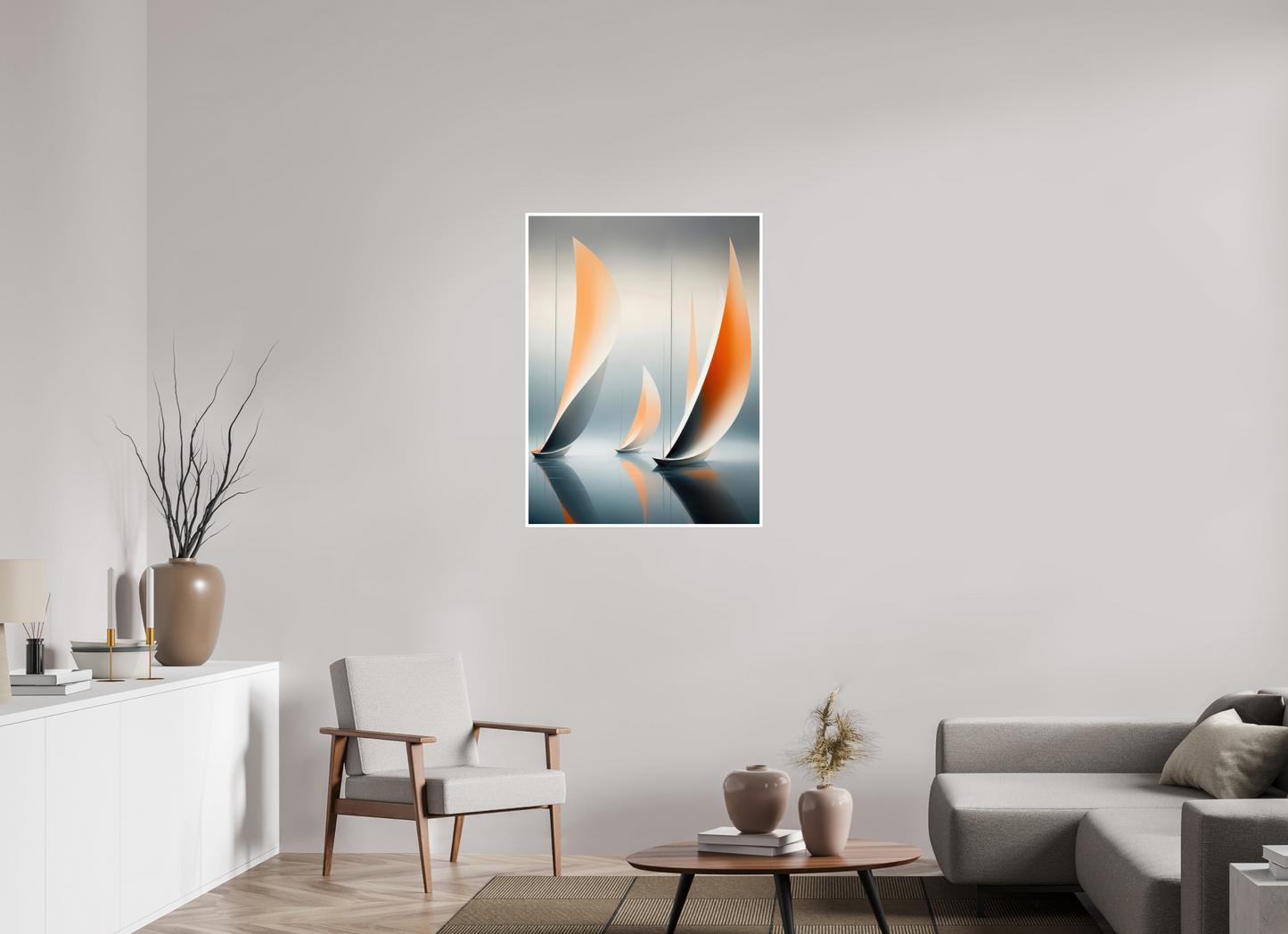 75 x 100 cm, Fine Art Print Hahnemühle Baryta Drei im Licht