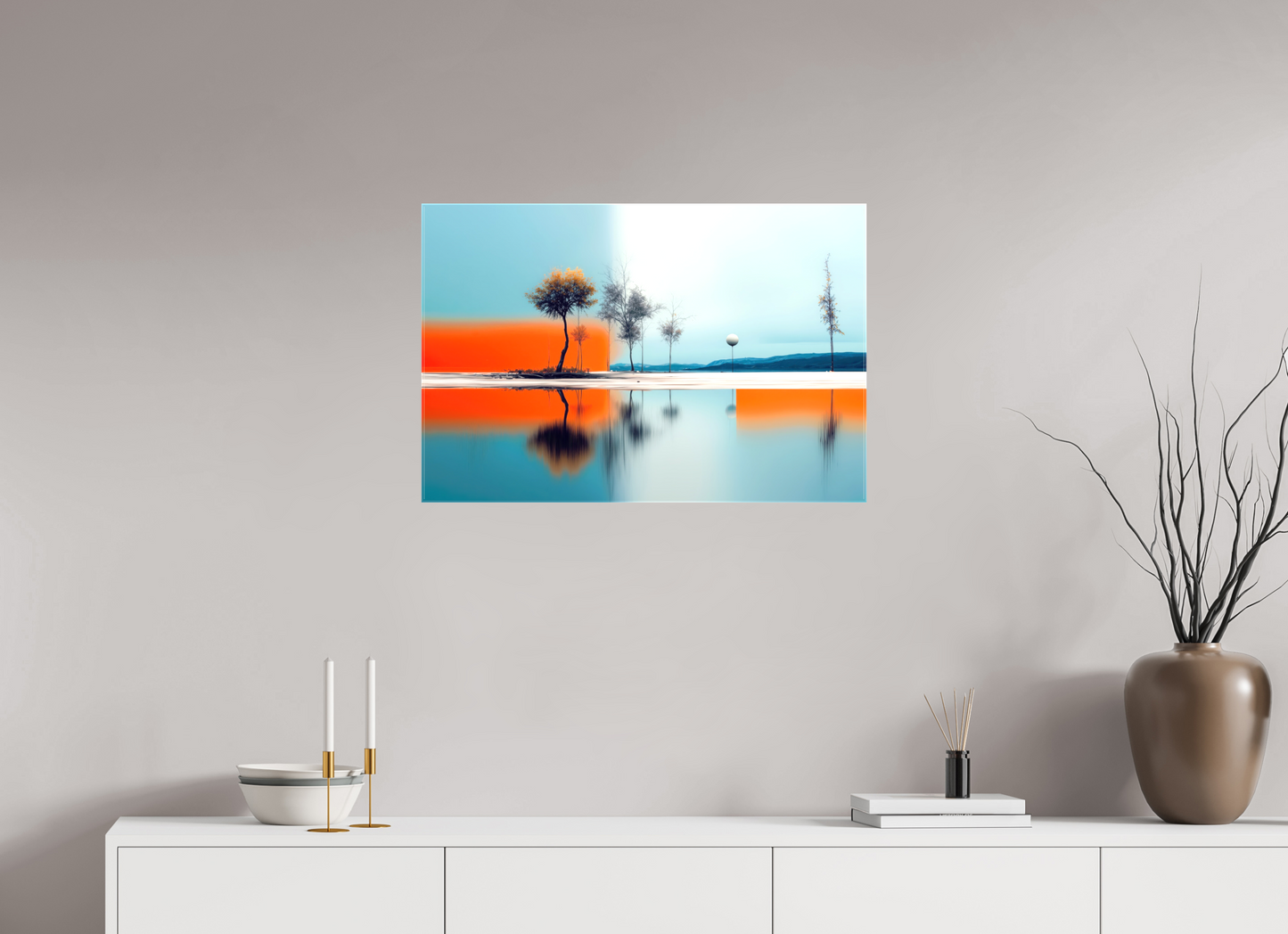 75 x 50 cm, Leinwand glänzend Horizont der Gegensätze