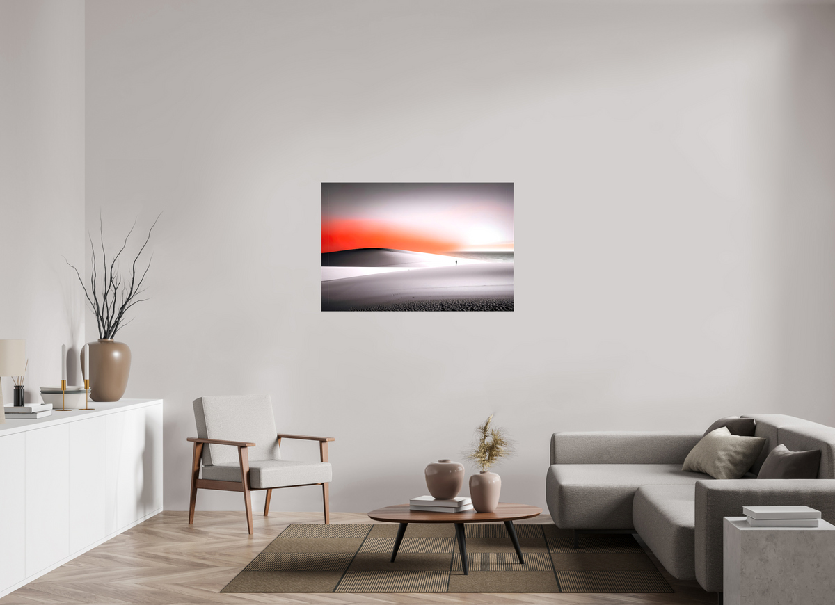 120 x 80 cm, Leinwand glänzend Verloren im Licht—Wandkunst, Fine Art Print, Leinwand, Acryldruck, Alu-Dibond