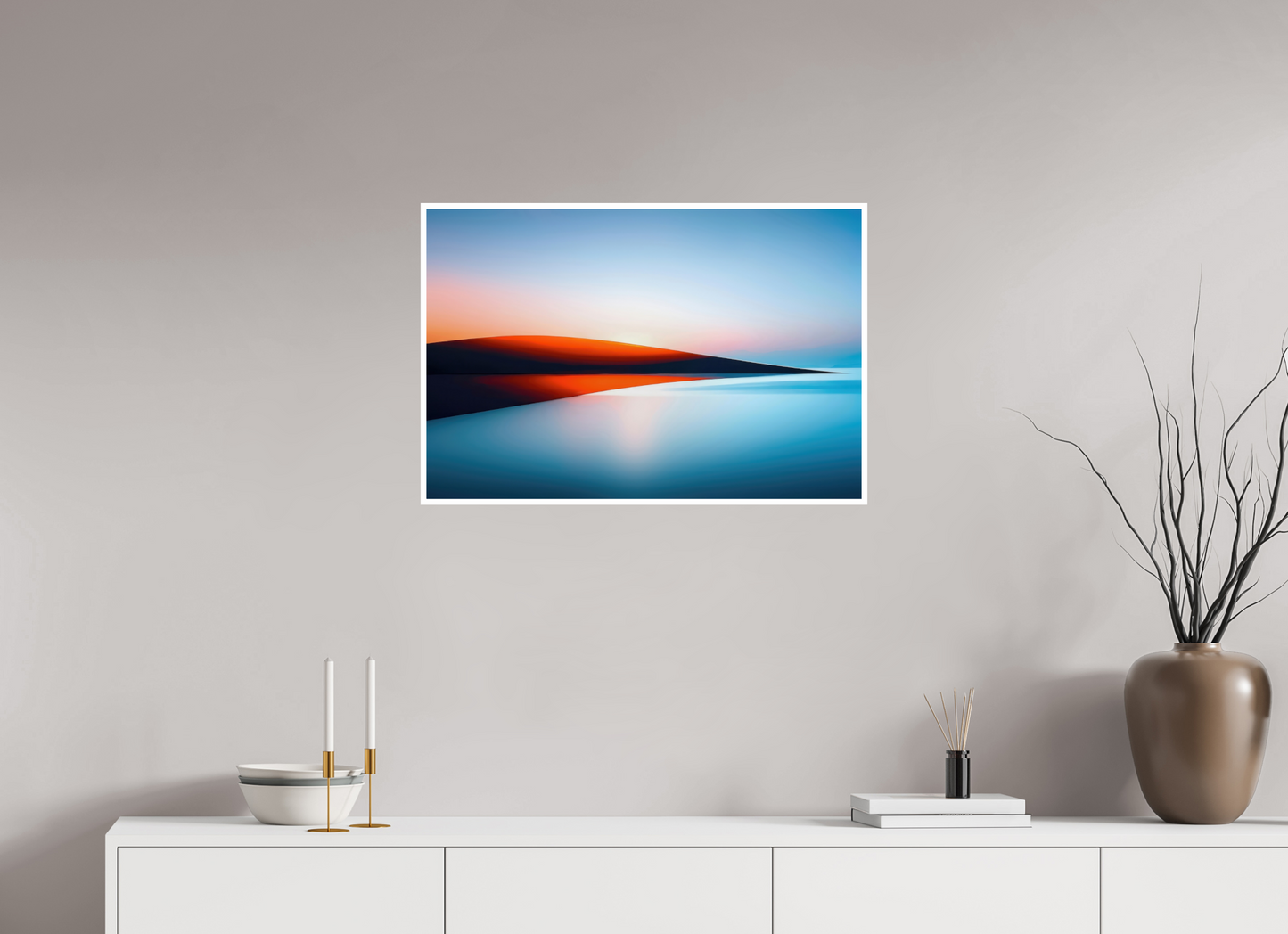 75 x 50 cm, Fine Art Print Hahnemühle Baryta Lichtlinie am Horizont-01