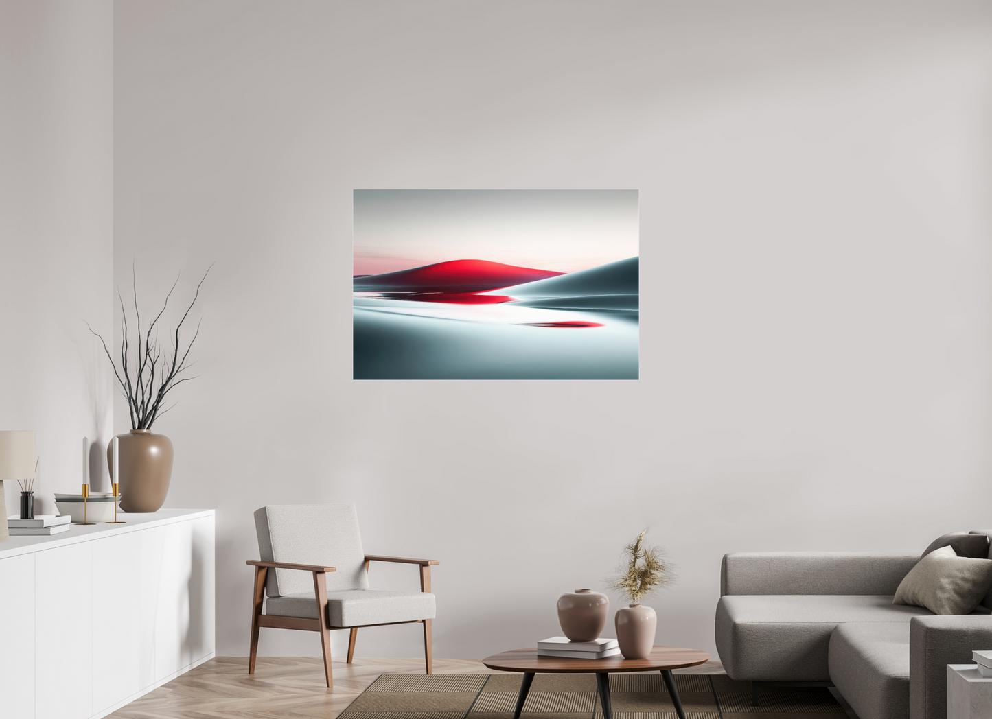 120 x 80 cm, Acrylglas glänzend standard Die Stille der Dünen-06—Wandkunst, Fine Art Print, Leinwand, Acryldruck, Alu-Dibond