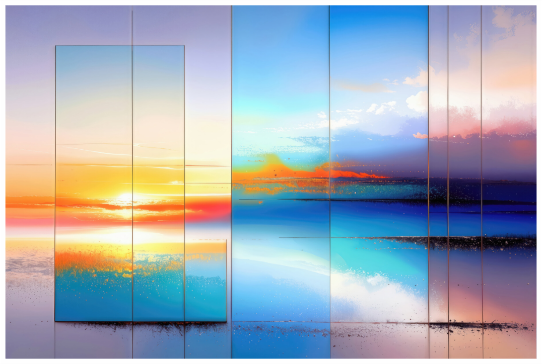 Main image Fenster zum Meer-01—Wandkunst, Fine Art Print, Leinwand, Acryldruck, Alu-Dibond