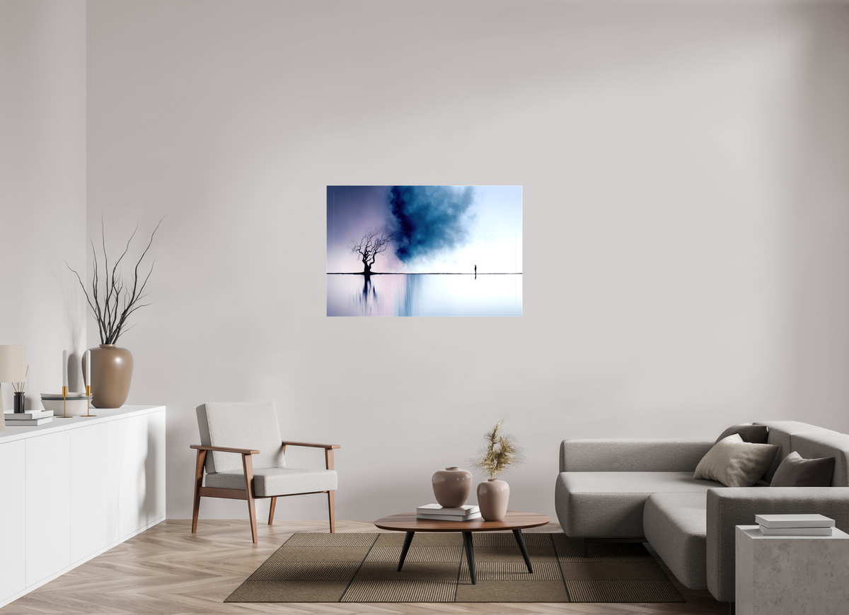 120 x 80 cm, Leinwand glänzend Uferträume-Im Schweigen der Gezeiten