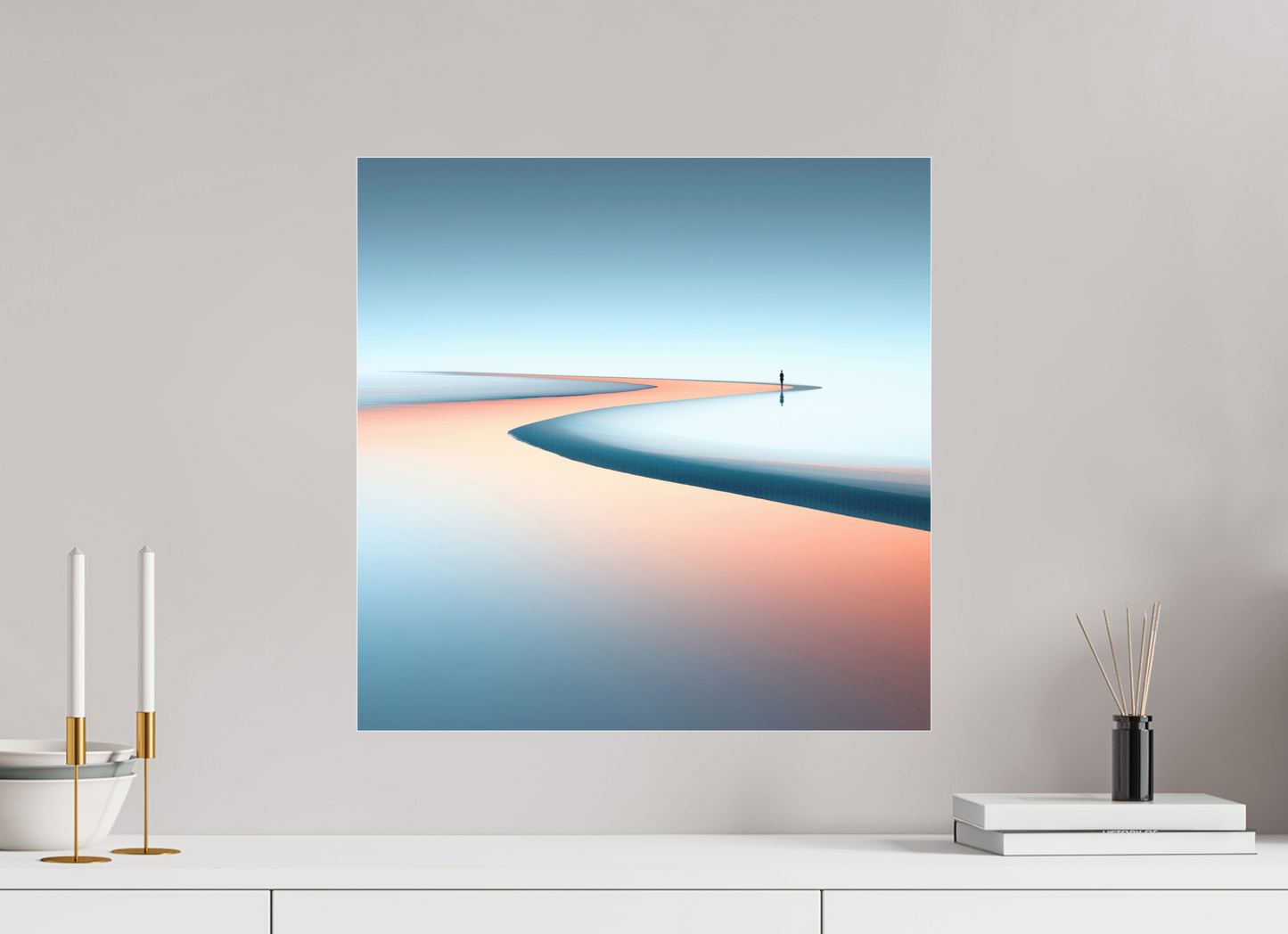 50 x 50 cm, Fine Art Pigmentdruck hinter Acrylglas Am Rand der Unendlichkeit