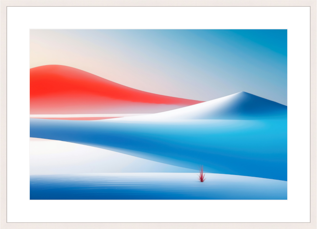 Main image Rotes Leuchten, blaue Stille