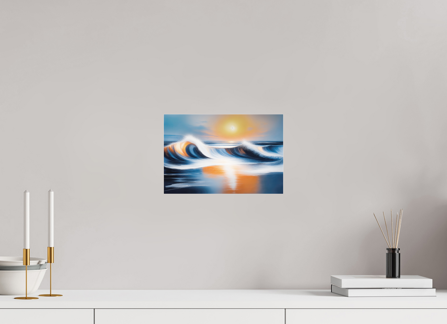 30 x 20 cm, Fine Art Pigmentdruck hinter Acrylglas Dialog der Wellen