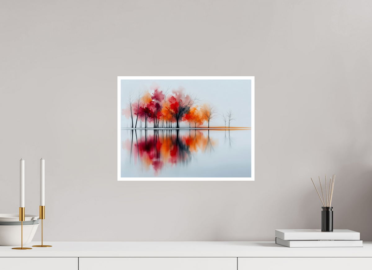 40 x 30 cm, Fine Art Print Hahnemühle Baryta Uferträume – Sinfonie in Zinnober