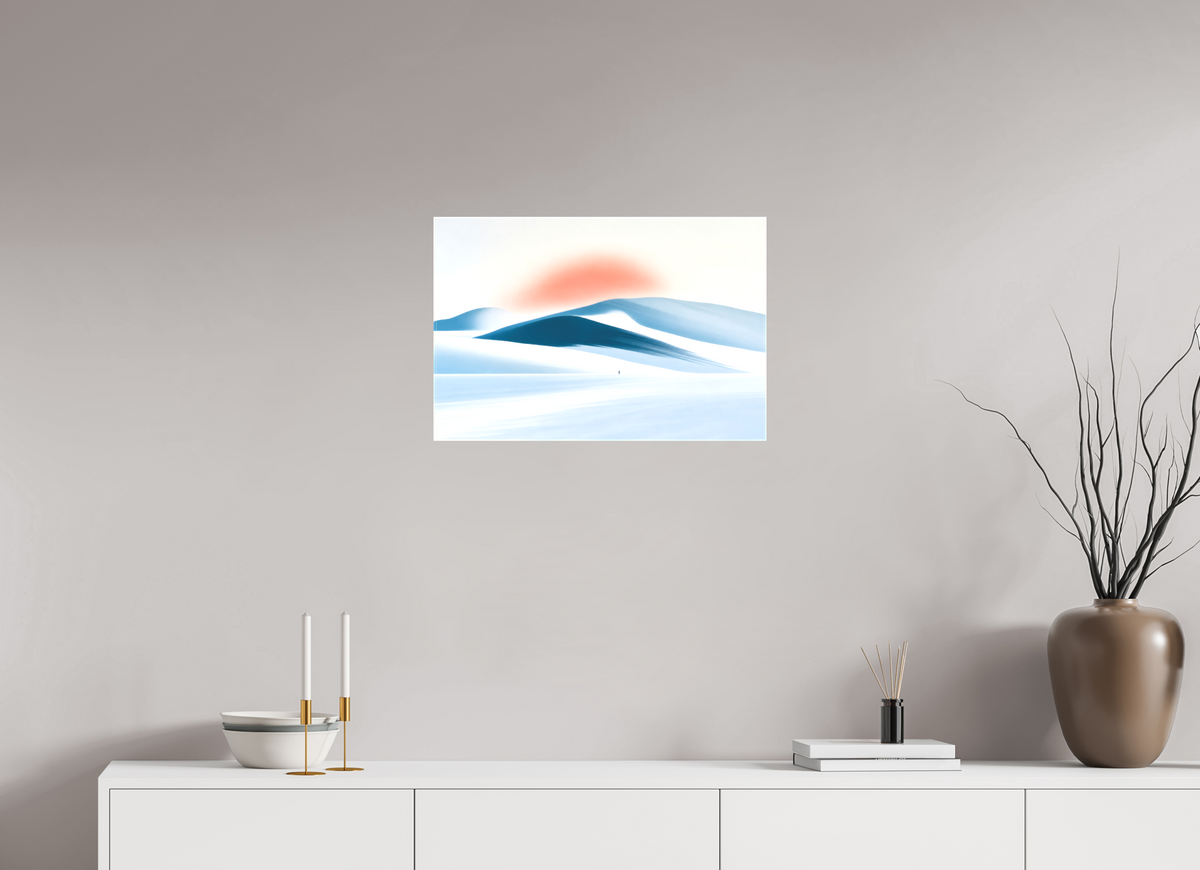 60 x 40 cm, Leinwand glänzend Spur in der Stille