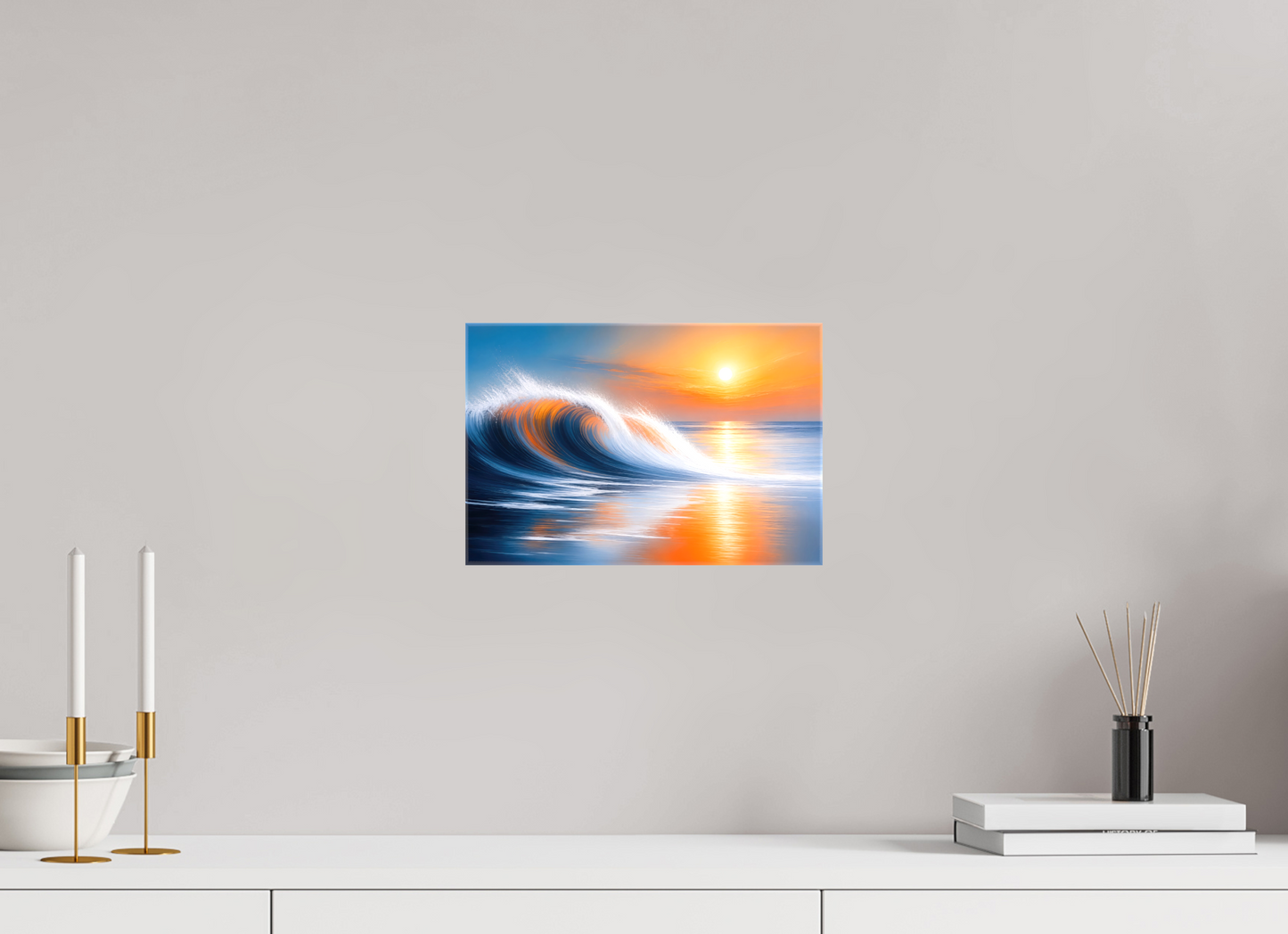 30 x 20 cm, Leinwand glänzend Tragendes Licht