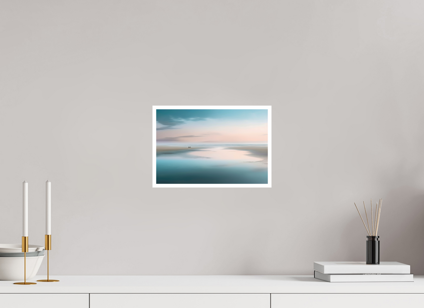 30 x 20 cm, Fine Art Print Hahnemühle Baryta Menschen im Wattenmeer-01—Wandkunst, Fine Art Print, Leinwand, Acryldruck, Alu-Dibond