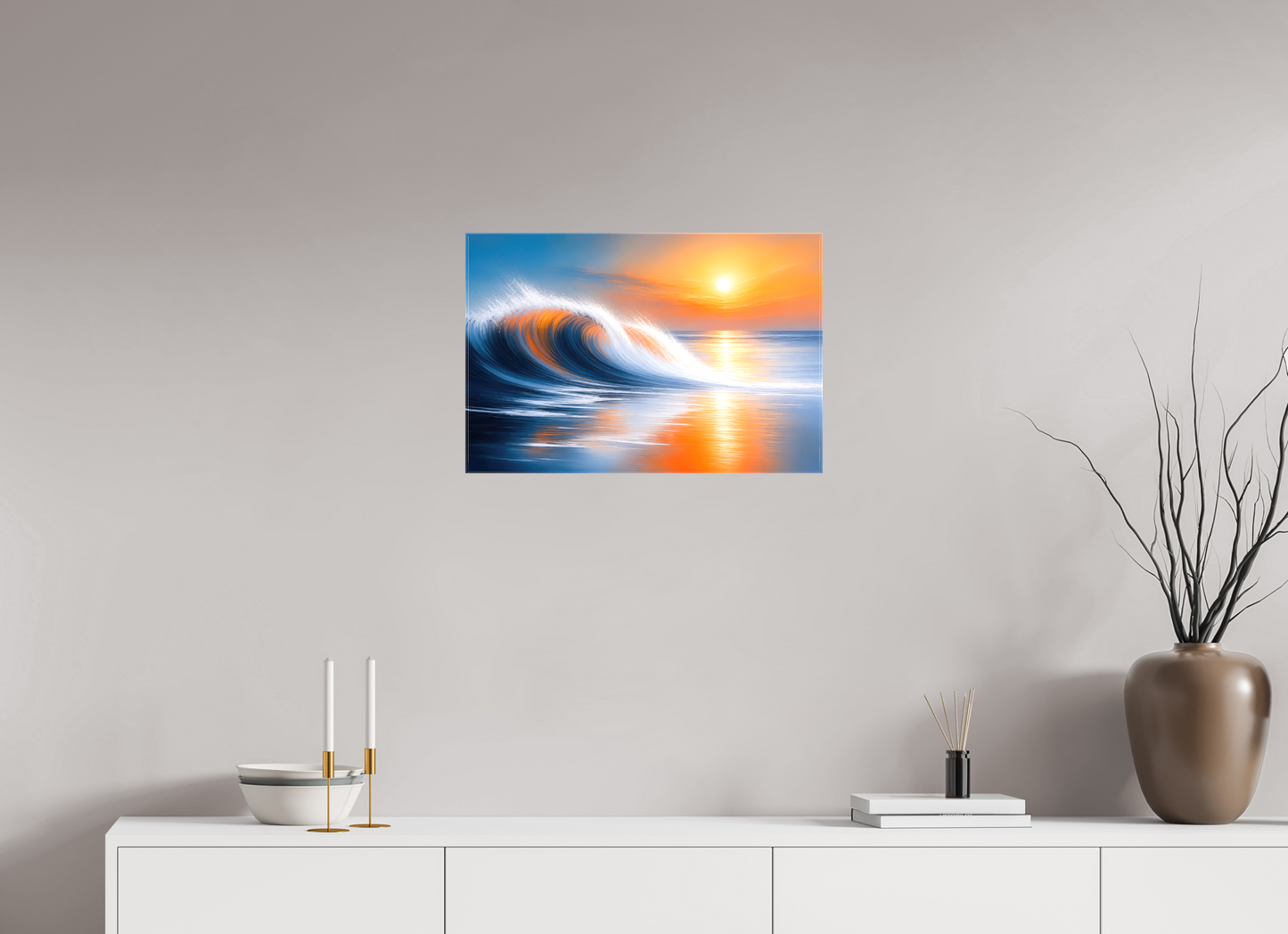 60 x 40 cm, Leinwand glänzend Tragendes Licht