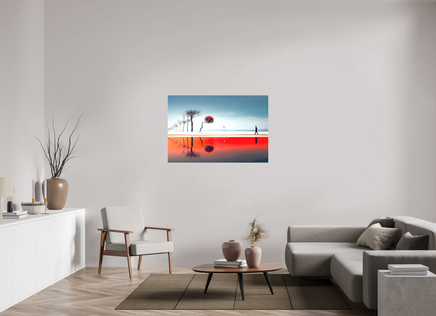 120 x 80 cm, Leinwand glänzend Der Weg durch den Traumraum