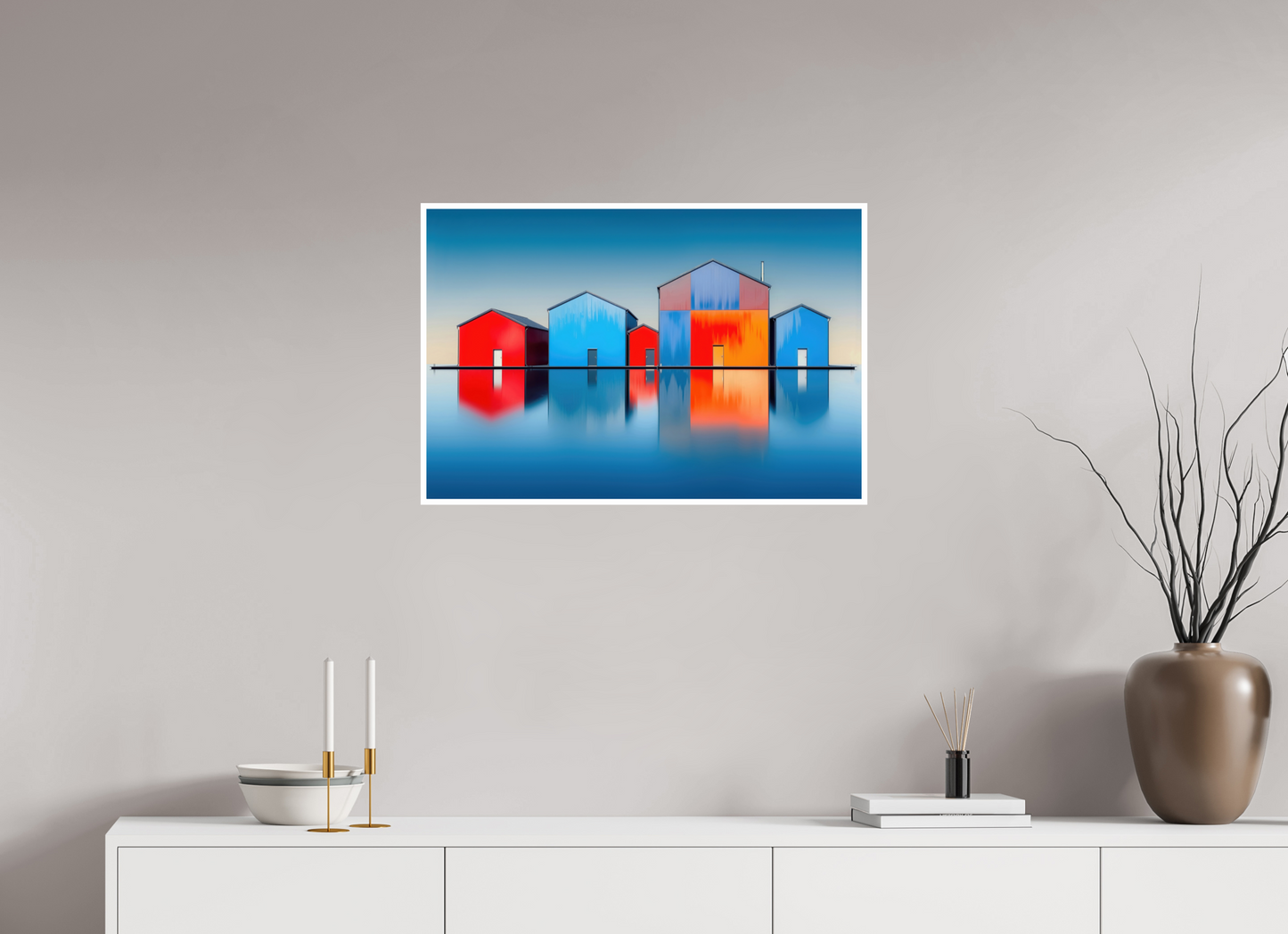 75 x 50 cm, Fine Art Print Hahnemühle Baryta Farbklang am Wasser