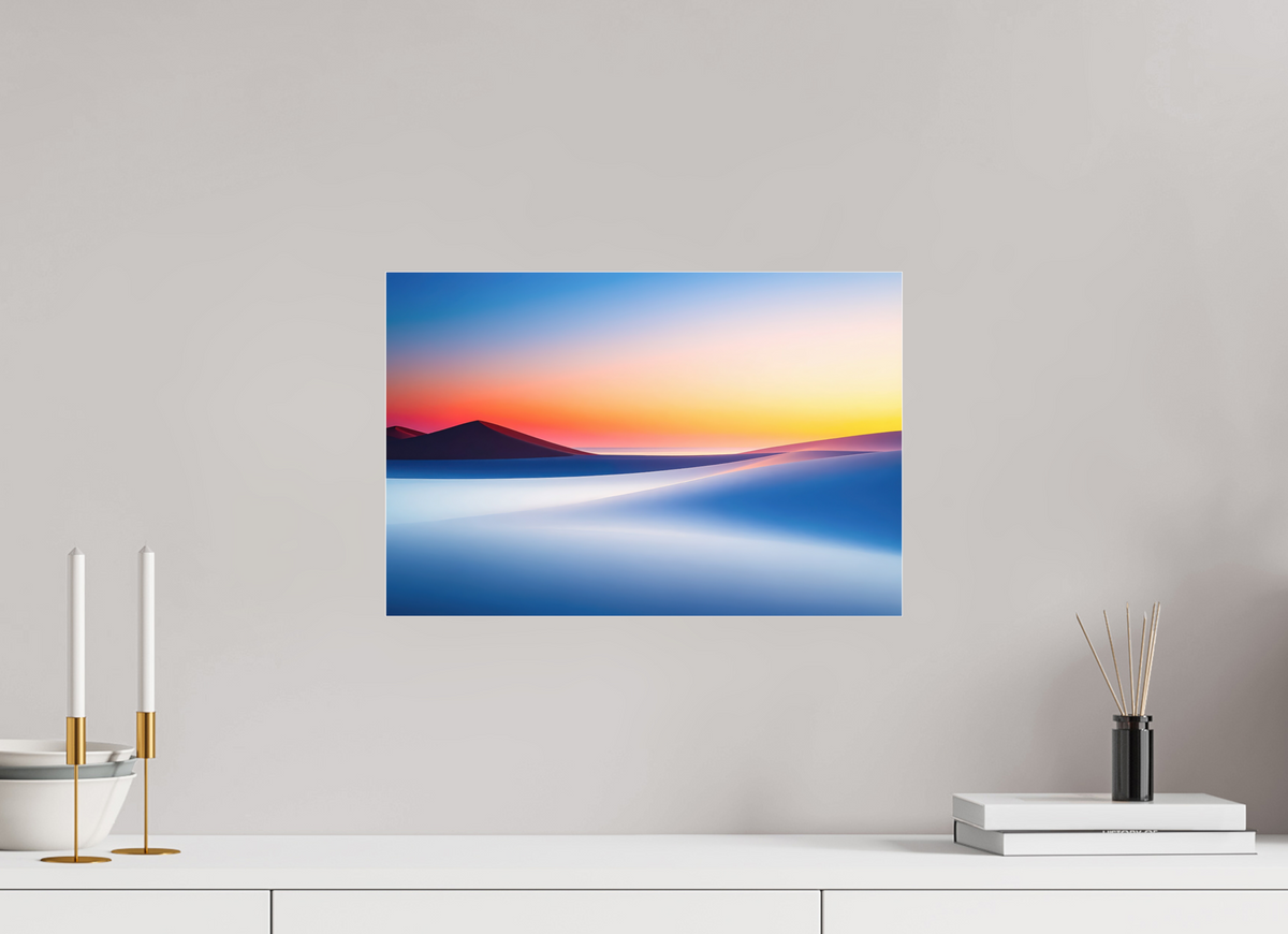 45 x 30 cm, Acrylglas glänzend standard Die Stille der Dünen-02—Wandkunst, Fine Art Print, Leinwand, Acryldruck, Alu-Dibond