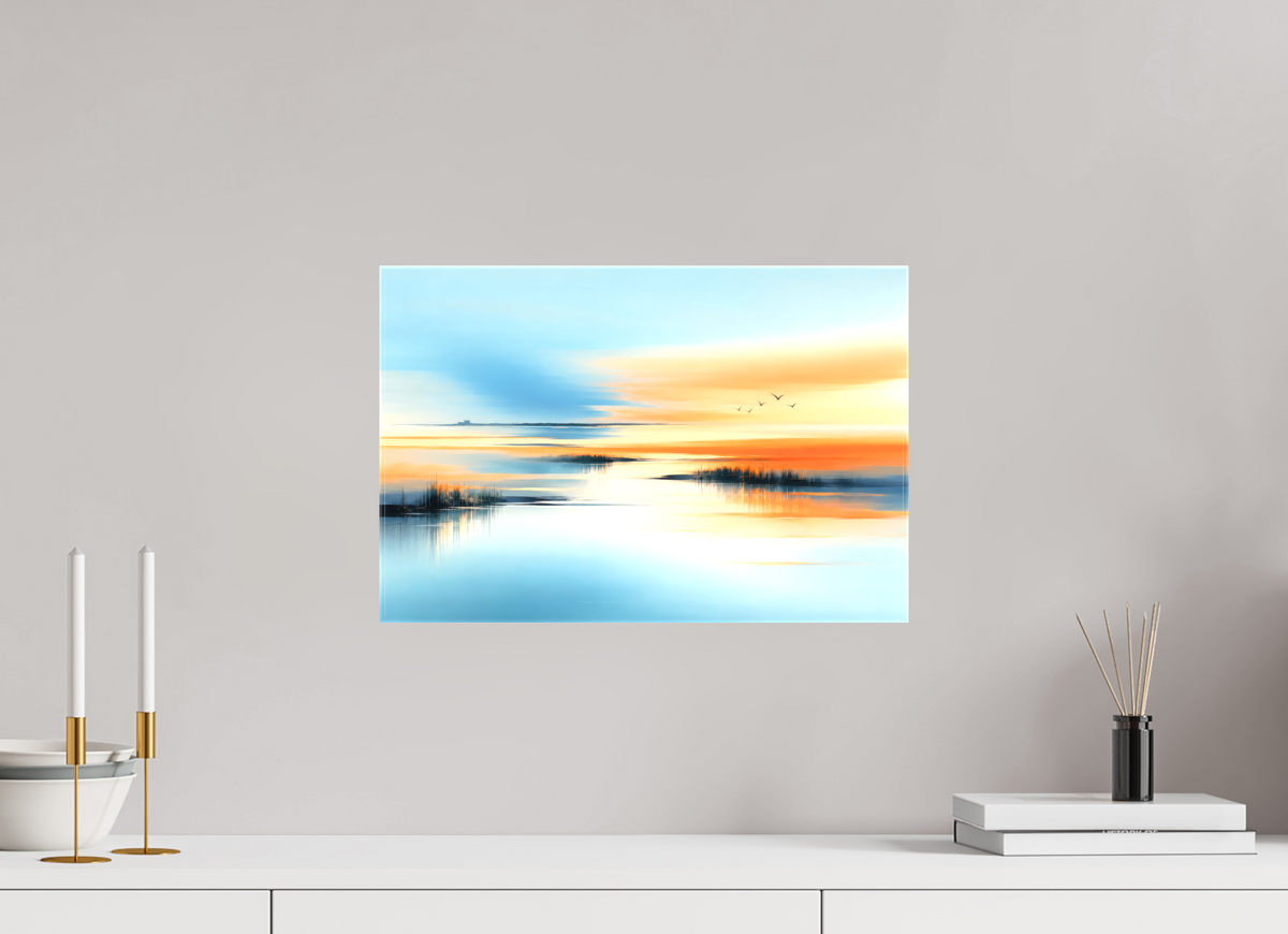 45 x 30 cm, Leinwand glänzend Wenn das Licht verweilt