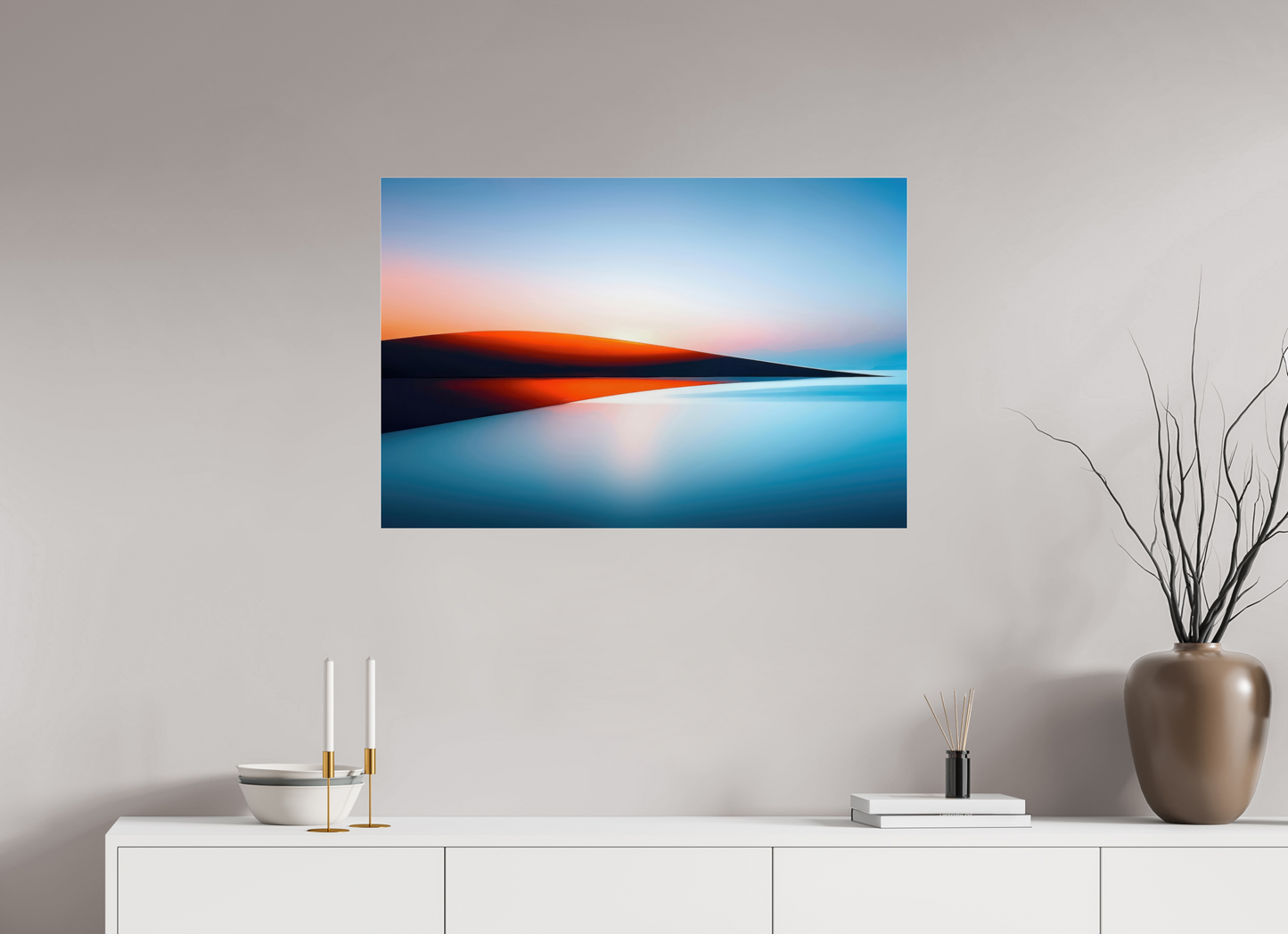 90 x 60 cm, Acrylglas glänzend standard Lichtlinie am Horizont-01