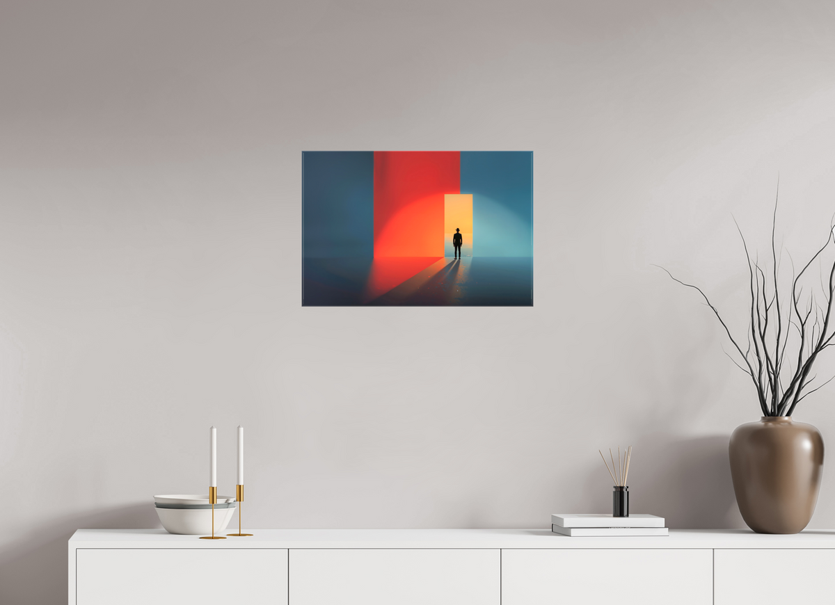 60 x 40 cm, Leinwand glänzend Tor zum Meer-03—Wandkunst, Fine Art Print, Leinwand, Acryldruck, Alu-Dibond