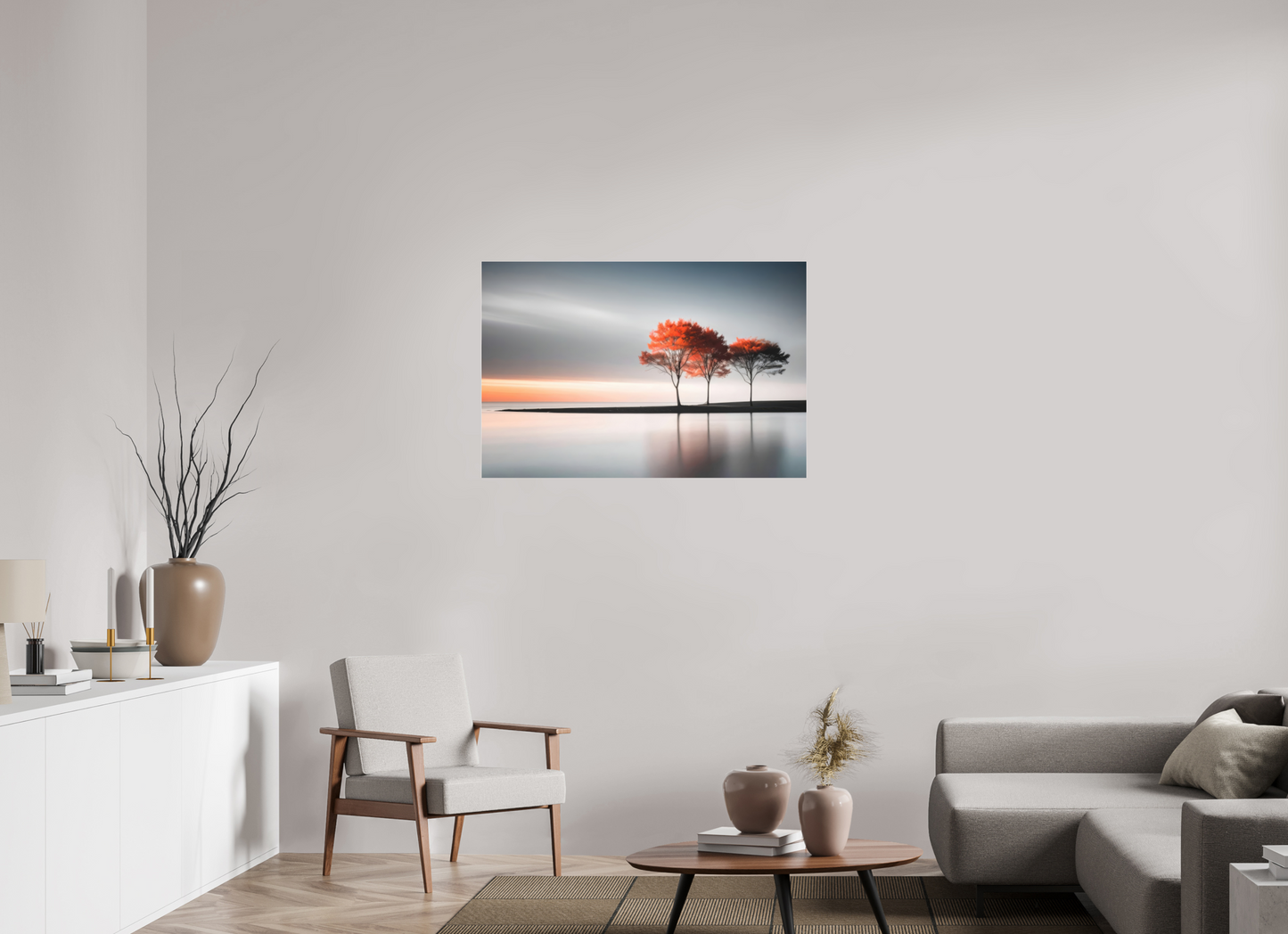 105 x 70 cm, Fine Art Pigmentdruck hinter Acrylglas Stille am Ufer-02