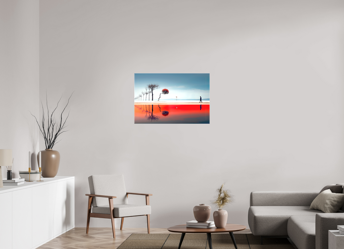 90 x 60 cm, Leinwand glänzend Der Weg durch den Traumraum—Wandkunst, Fine Art Print, Leinwand, Acryldruck, Alu-Dibond