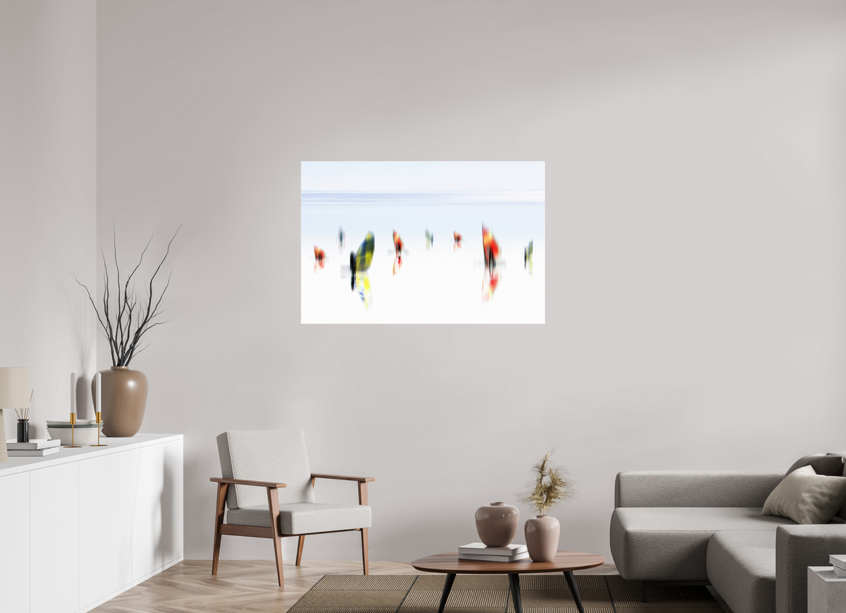 120 x 80 cm, Acrylglas glänzend standard Windspuren-Flüchtige Zeichen