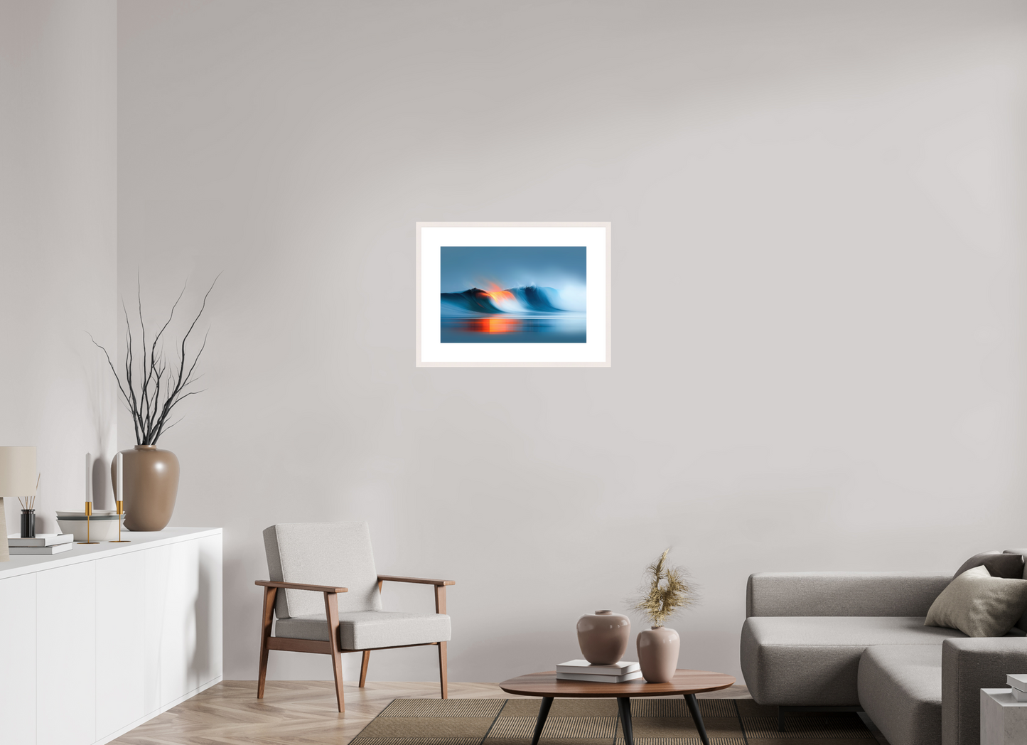 60 x 40 cm, Fine Art Print gerahmt Schwelle im Licht