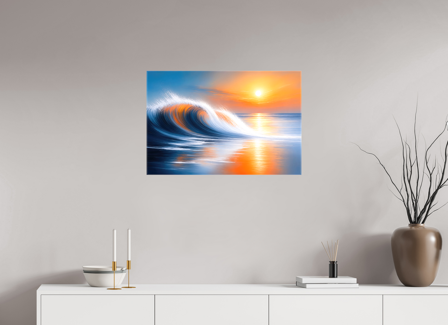 75 x 50 cm, Leinwand glänzend Tragendes Licht