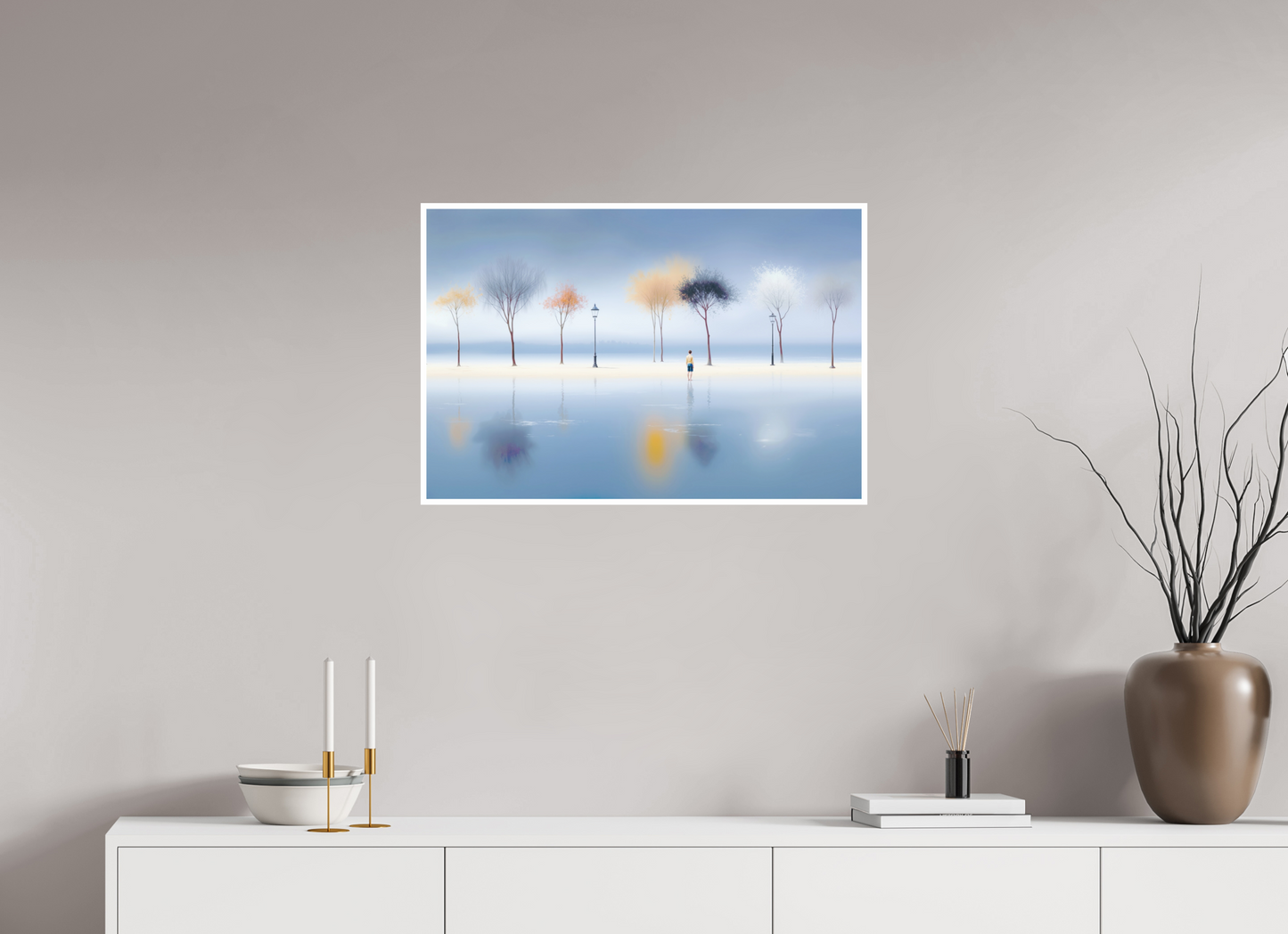 75 x 50 cm, Fine Art Print Hahnemühle Baryta Stilles Ufer, ferne Gedanken