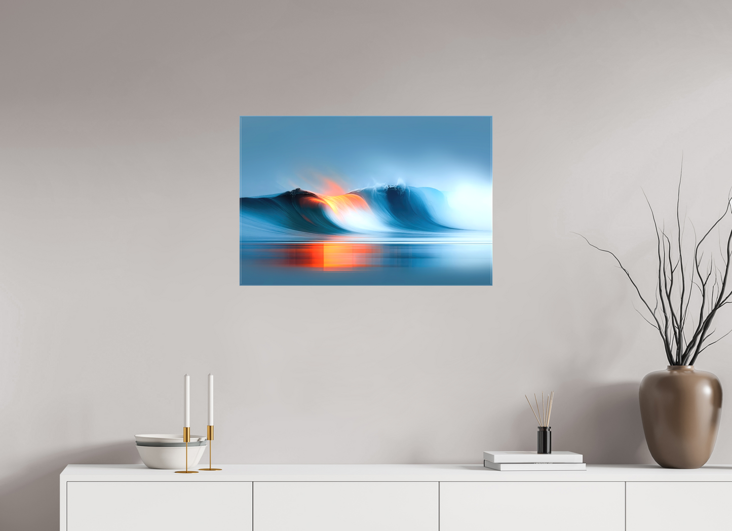 75 x 50 cm, Leinwand glänzend Schwelle im Licht