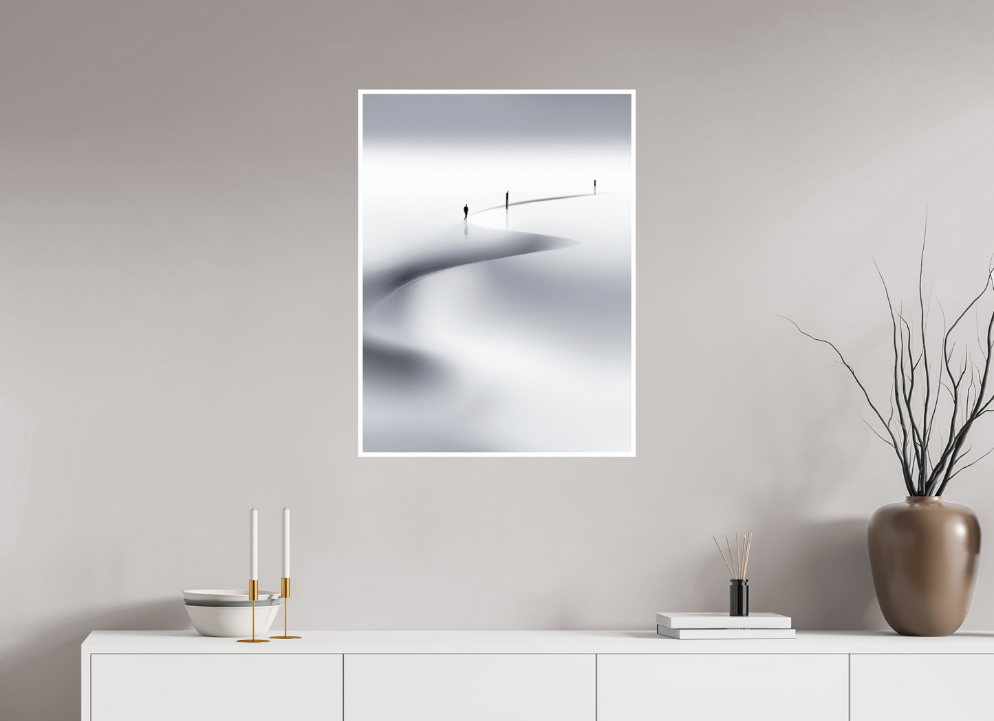 60 x 80 cm, Fine Art Print Hahnemühle Baryta Weg der Gezeiten