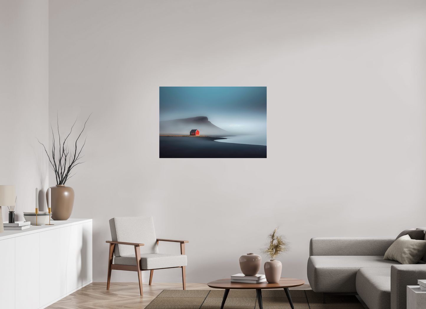 105 x 70 cm, Fine Art Pigmentdruck hinter Acrylglas Haus am Meer-01