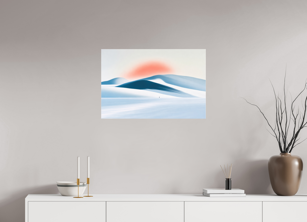 75 x 50 cm, Acrylglas glänzend standard Spur in der Stille